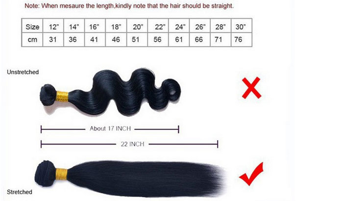 Omgnb Measure hair weave
